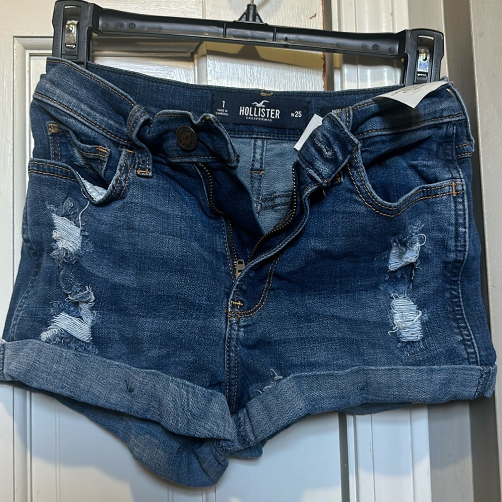 Hollister High-Rise Jean Shorts